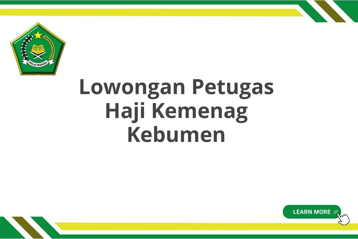 Lowongan Petugas Haji Kemenag Kebumen