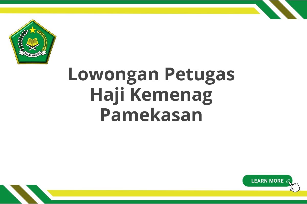 Lowongan Petugas Haji Kemenag Pamekasan