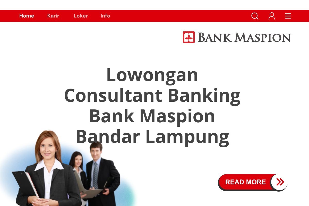 Lowongan Consultant Banking Bank Maspion Bandar Lampung