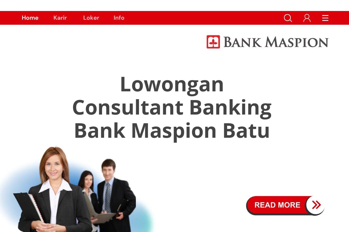 Lowongan Consultant Banking Bank Maspion Batu