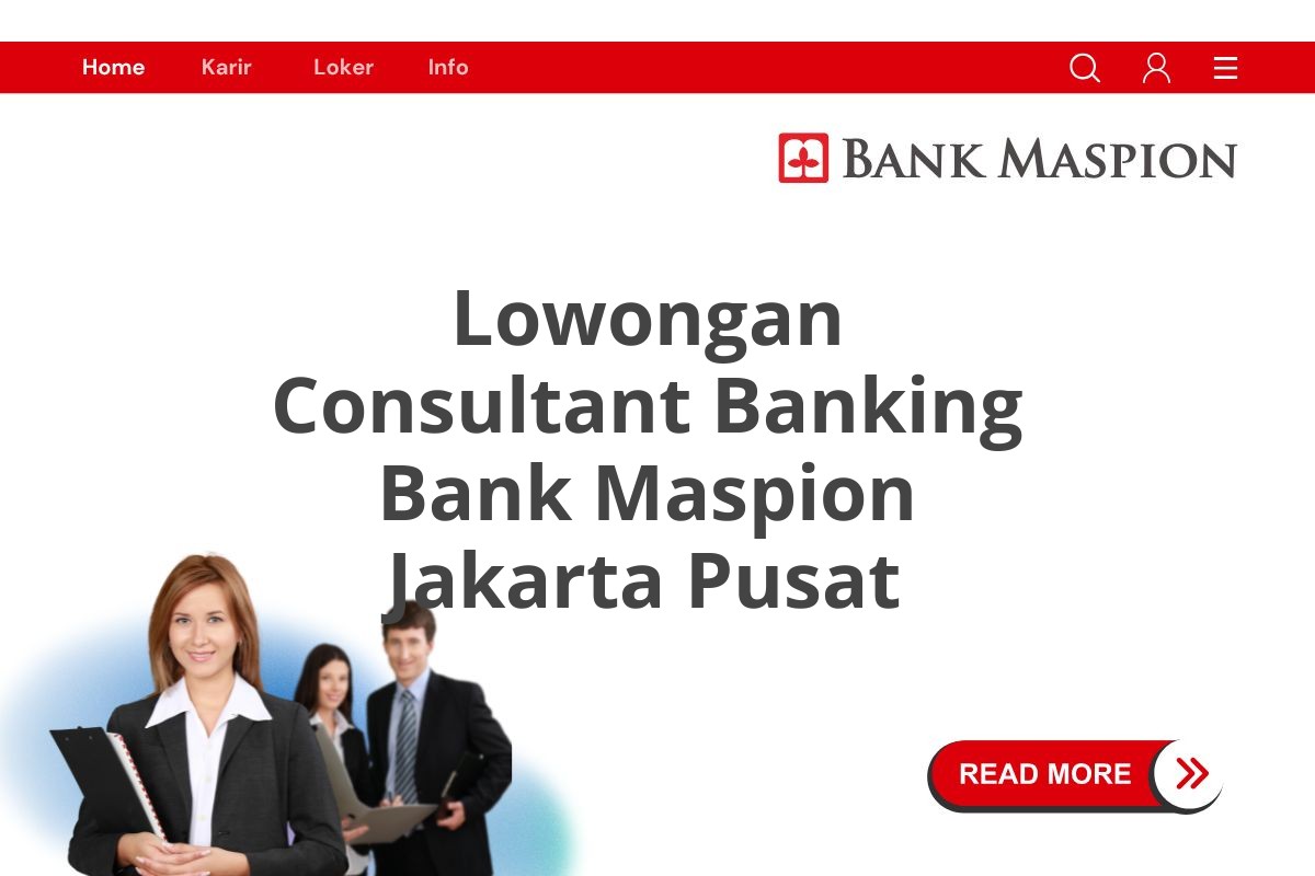 Lowongan Consultant Banking Bank Maspion Jakarta Pusat