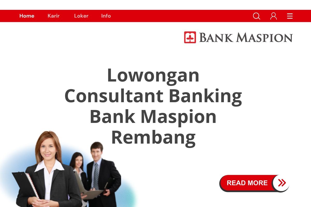 Lowongan Consultant Banking Bank Maspion Rembang