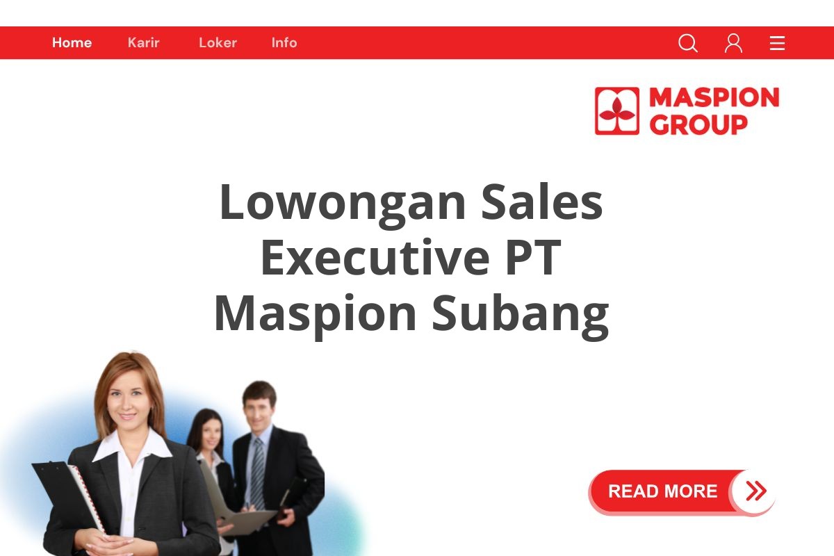 Lowongan Sales Executive PT Maspion Subang