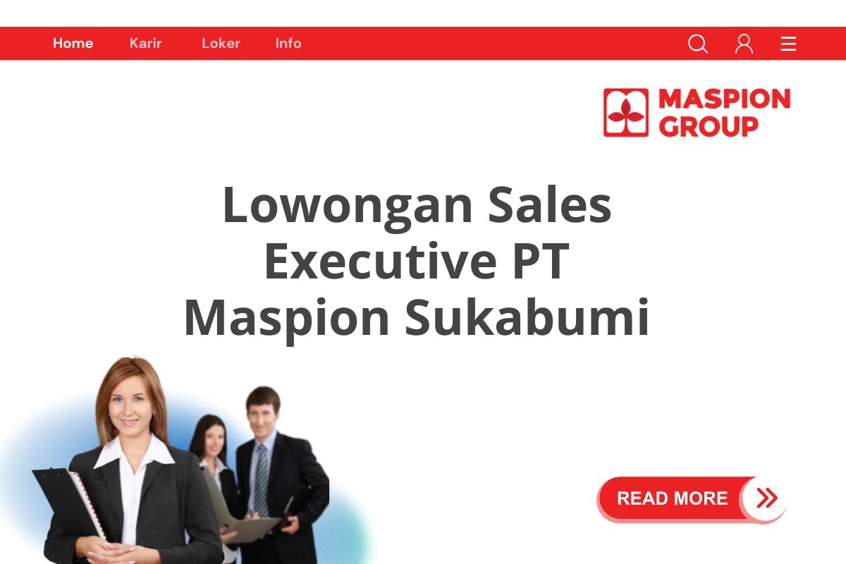 Lowongan Sales Executive PT Maspion Sukabumi